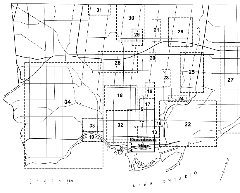 Full Toronto Maps of Sculpture Locations